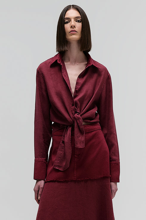 CAMISA VINHO